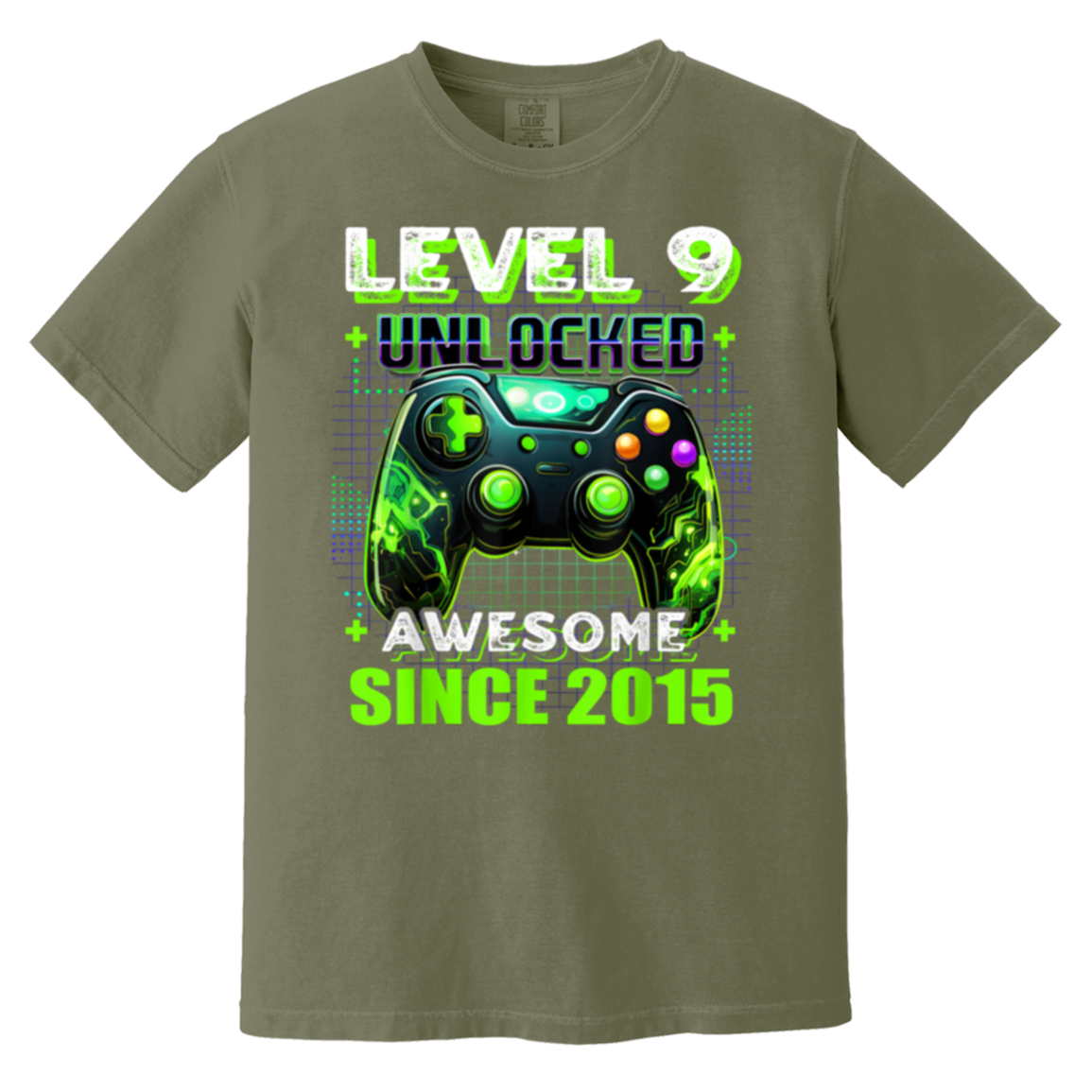 9th Birthday Gamer 9 Year Old Funny Bday Boy Nine Son T-Shirt