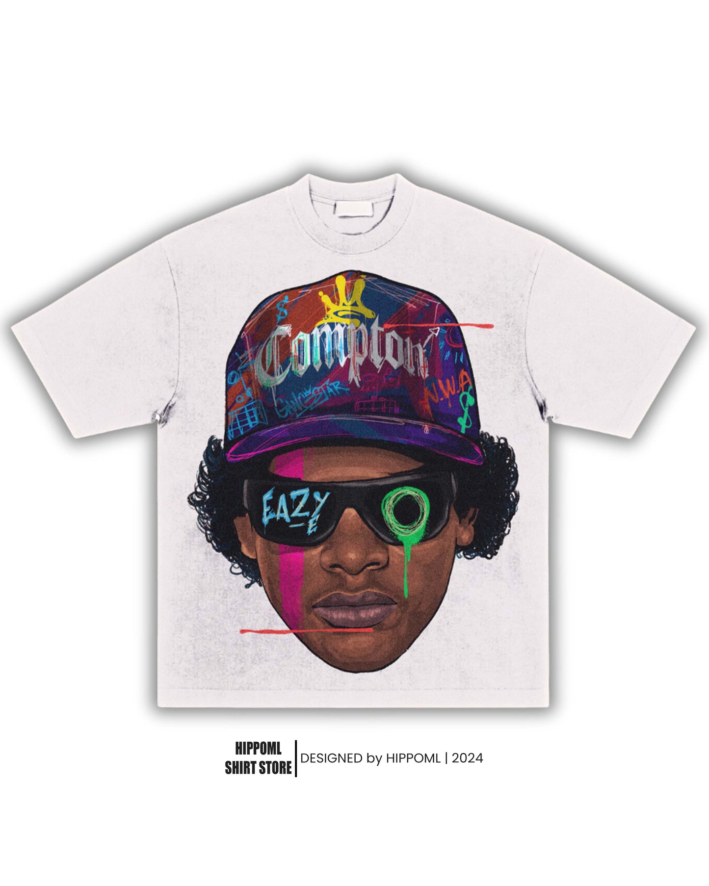 "Eazy" Big Face Art T-Shirt