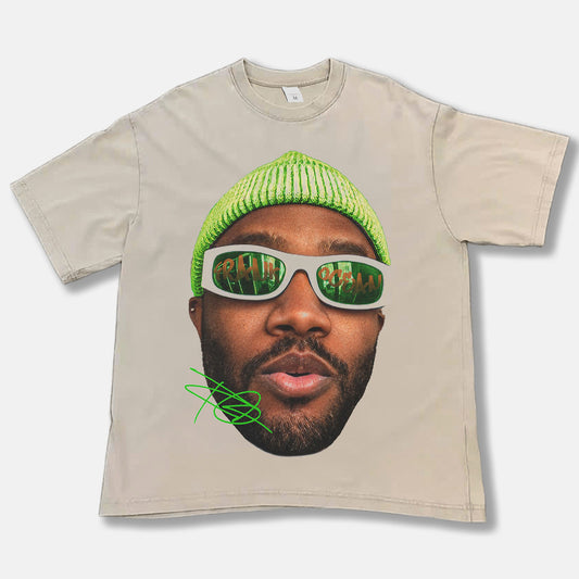 Frank Ocean "Big Face Beanie" Font Graphic Tee