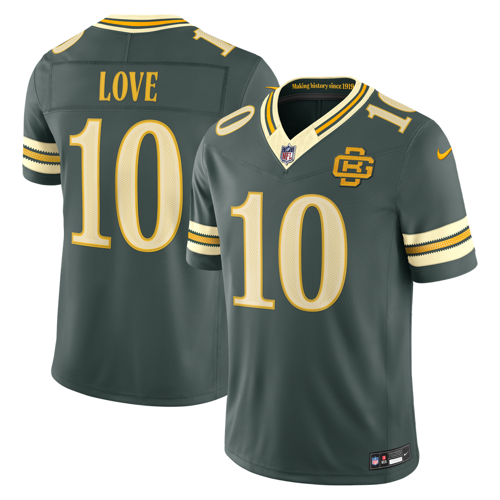 Green Bay Packers Jersey 2026 Rivalries Collection Stitched Limited Jersey - Green