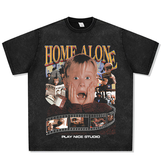 HOME ALONE BOOTLEG Font Graphic Tee