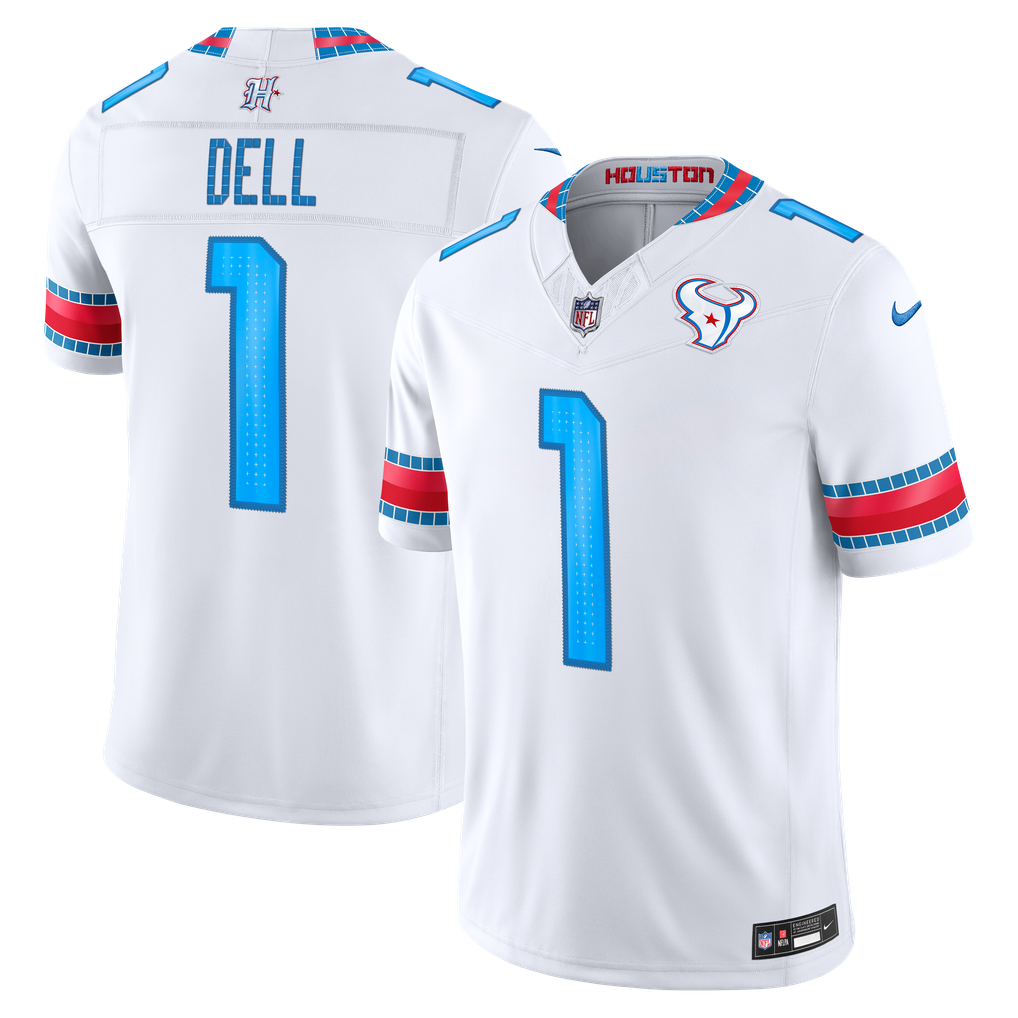 Houston Texans Jersey 2026 Rivalries Collection Stitched Limited Jersey - White