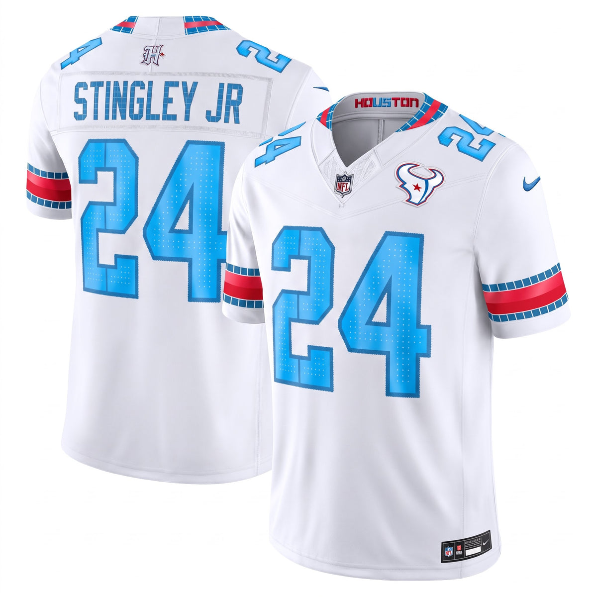 Houston Texans Jersey 2026 Rivalries Collection Stitched Limited Jersey - White
