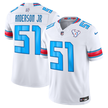 Houston Texans Jersey 2026 Rivalries Collection Stitched Limited Jersey - White