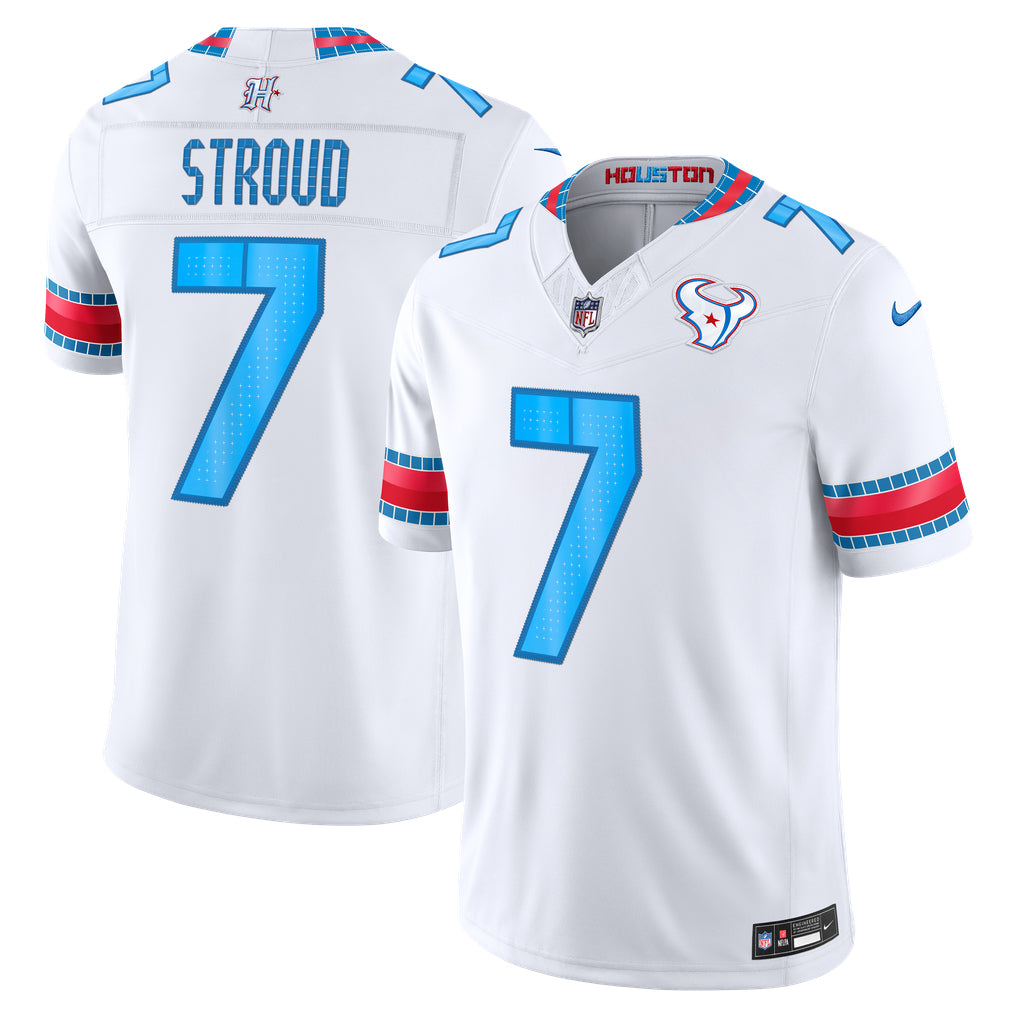 Houston Texans Jersey 2026 Rivalries Collection Stitched Limited Jersey - White
