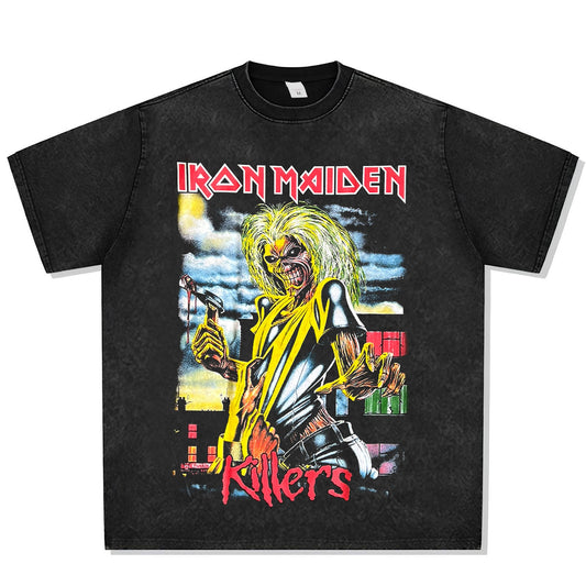 Iron Maiden Killers Font Graphic Tee