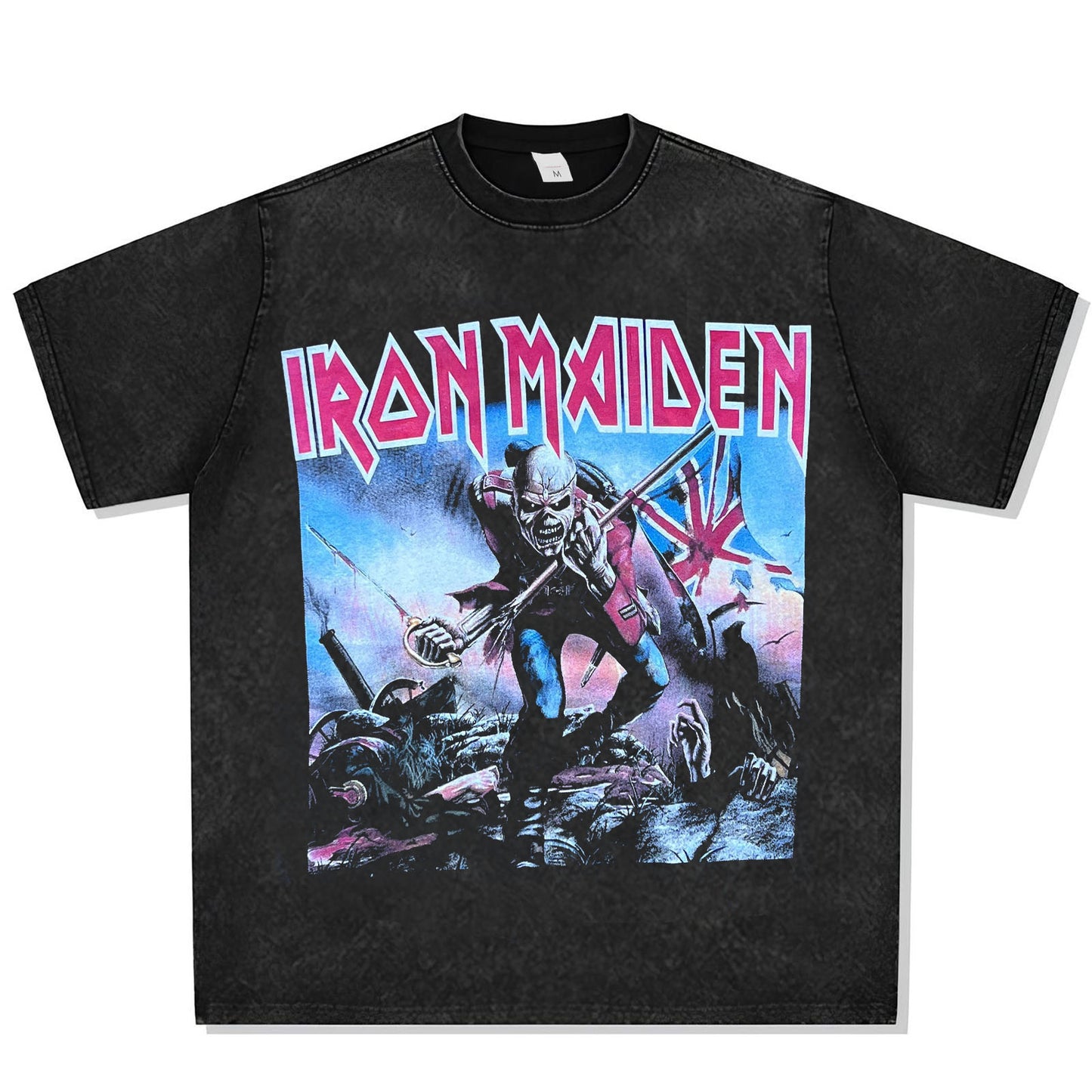 Iron Maiden The Trooper Font Graphic Tee