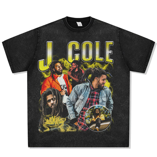 J.Cole Yellow Font Graphic Tee