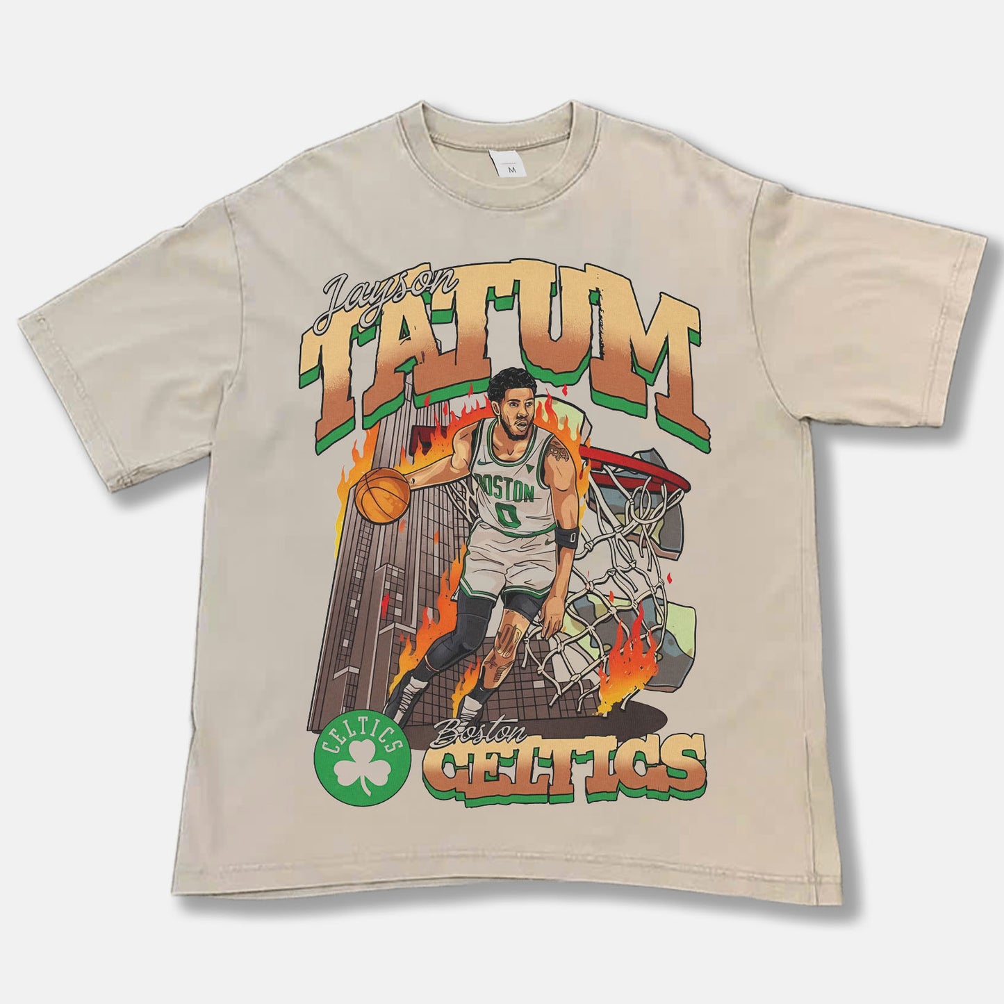 Jayson Tatum Getting Bucket Font Graphic Tee