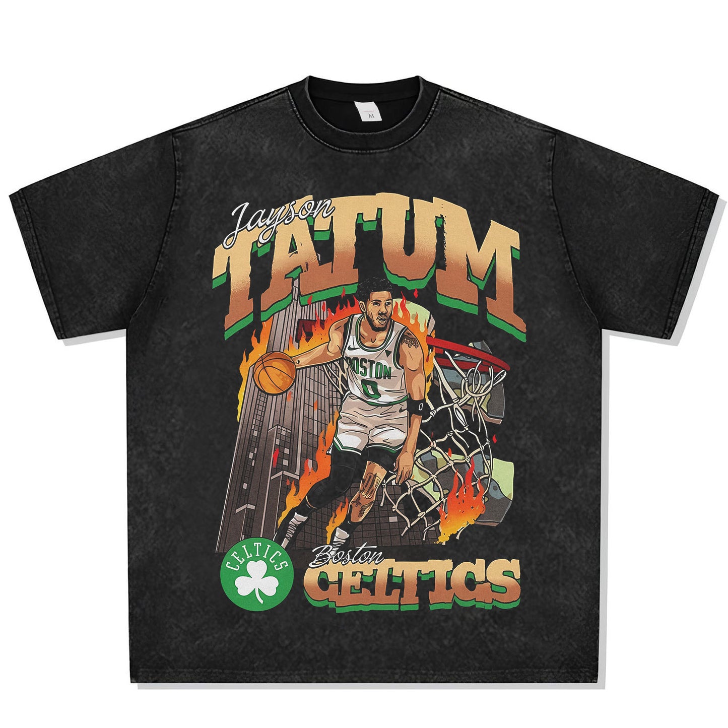 Jayson Tatum Getting Bucket Font Graphic Tee