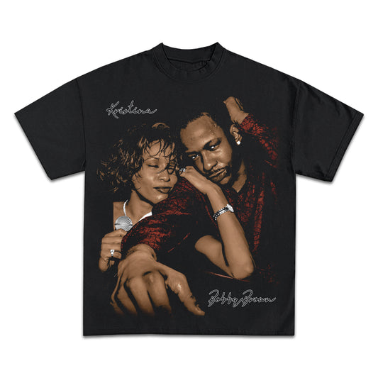 KRISTINA BOBBY BROWN GRAPHIC T-SHIRT