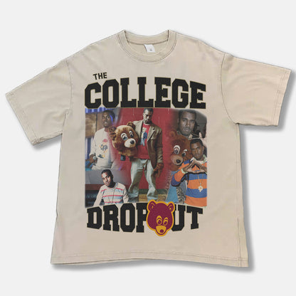 Kanye West The College III Dropout Font Graphic Tee