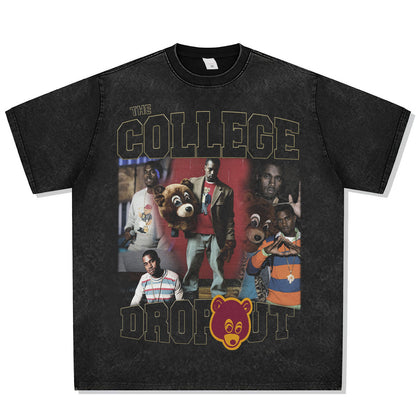 Kanye West The College III Dropout Font Graphic Tee