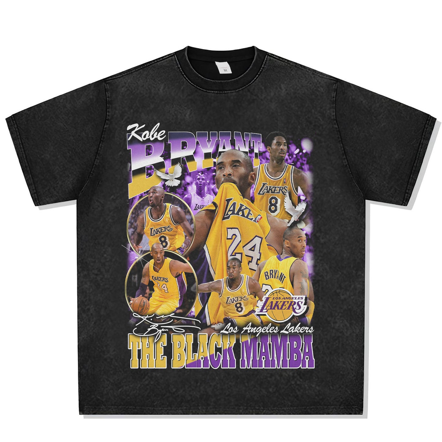 Kobe Bryant Full Circle Font Graphic Tee