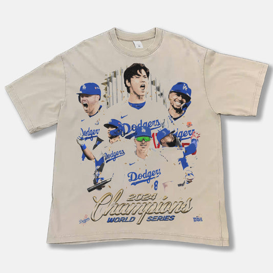 LA Dodgers World Series Font Graphic Tee