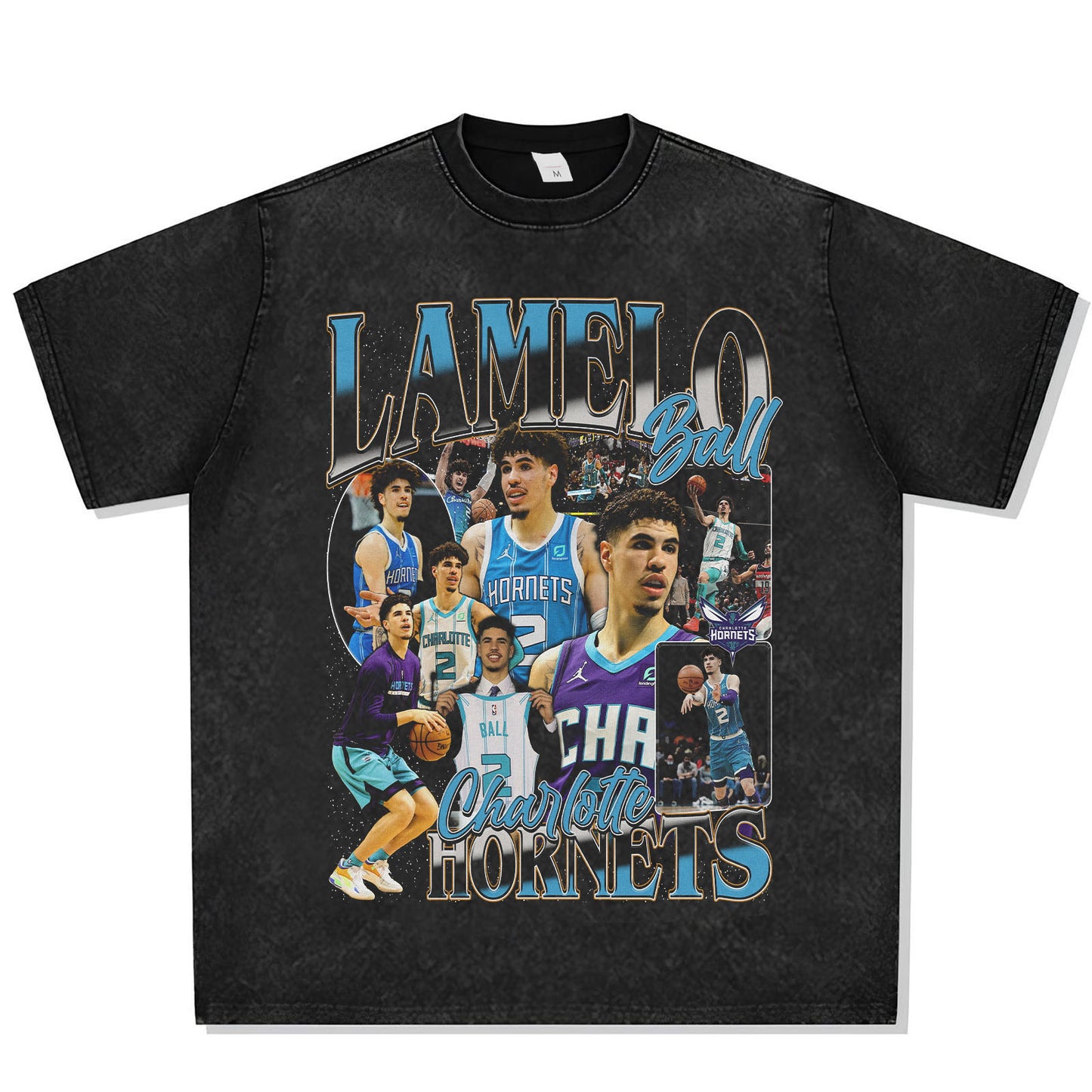 Lamelo Ball Charlotte Hornets Font Graphic Tee