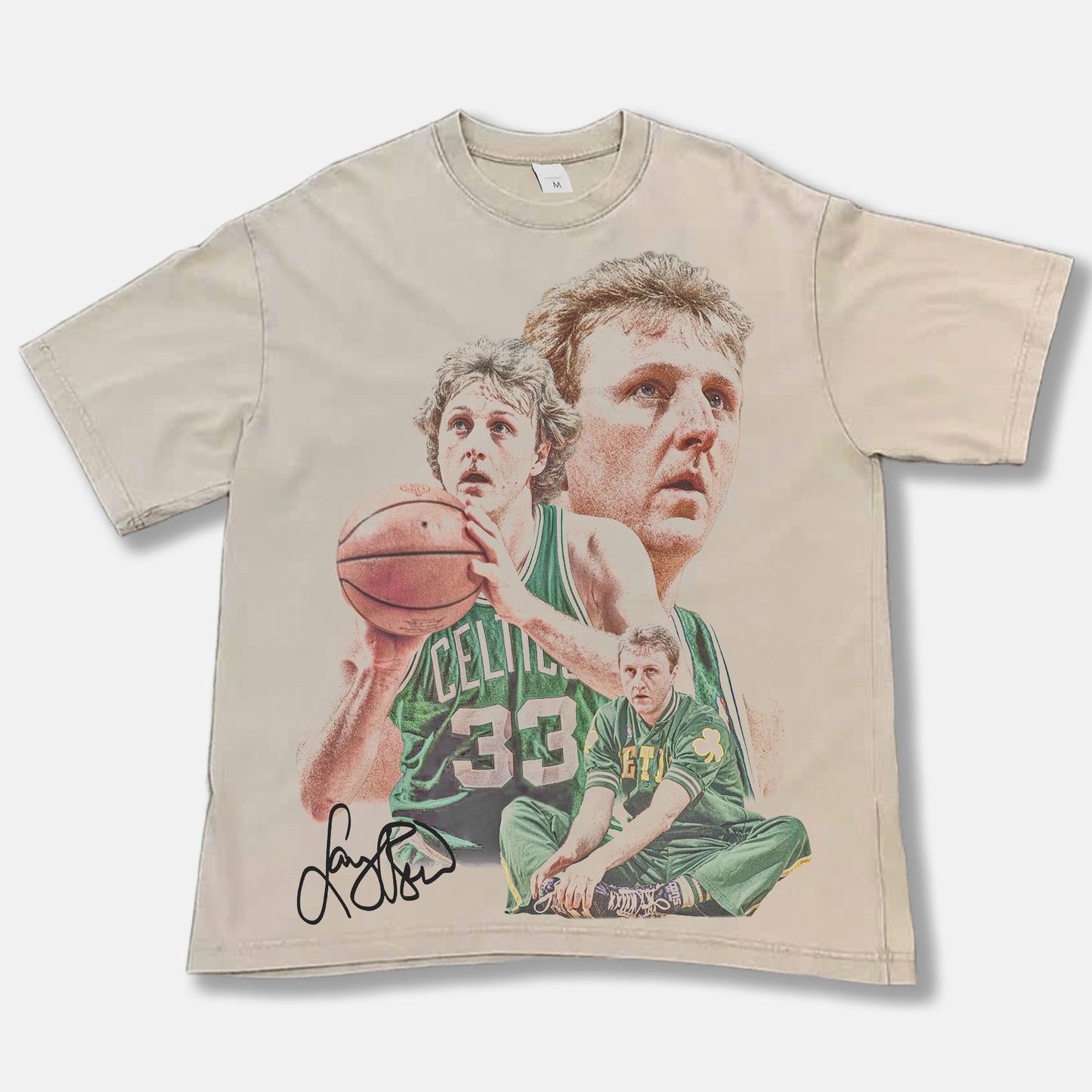 Larry Bird Font Graphic Tee