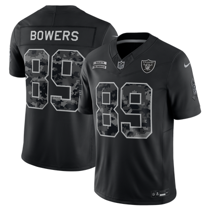 Las Vegas Raiders Jersey 2026 Salute to Service Stitched Limited Jersey - Black