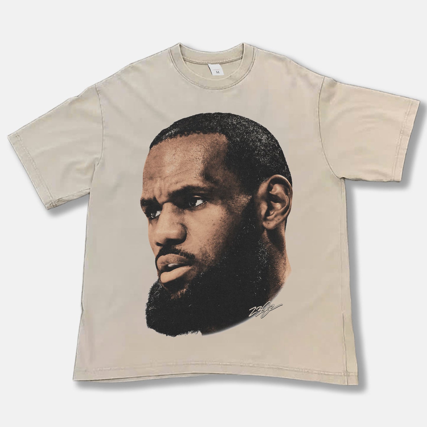 Lebron James Big Face Font Graphic Tee