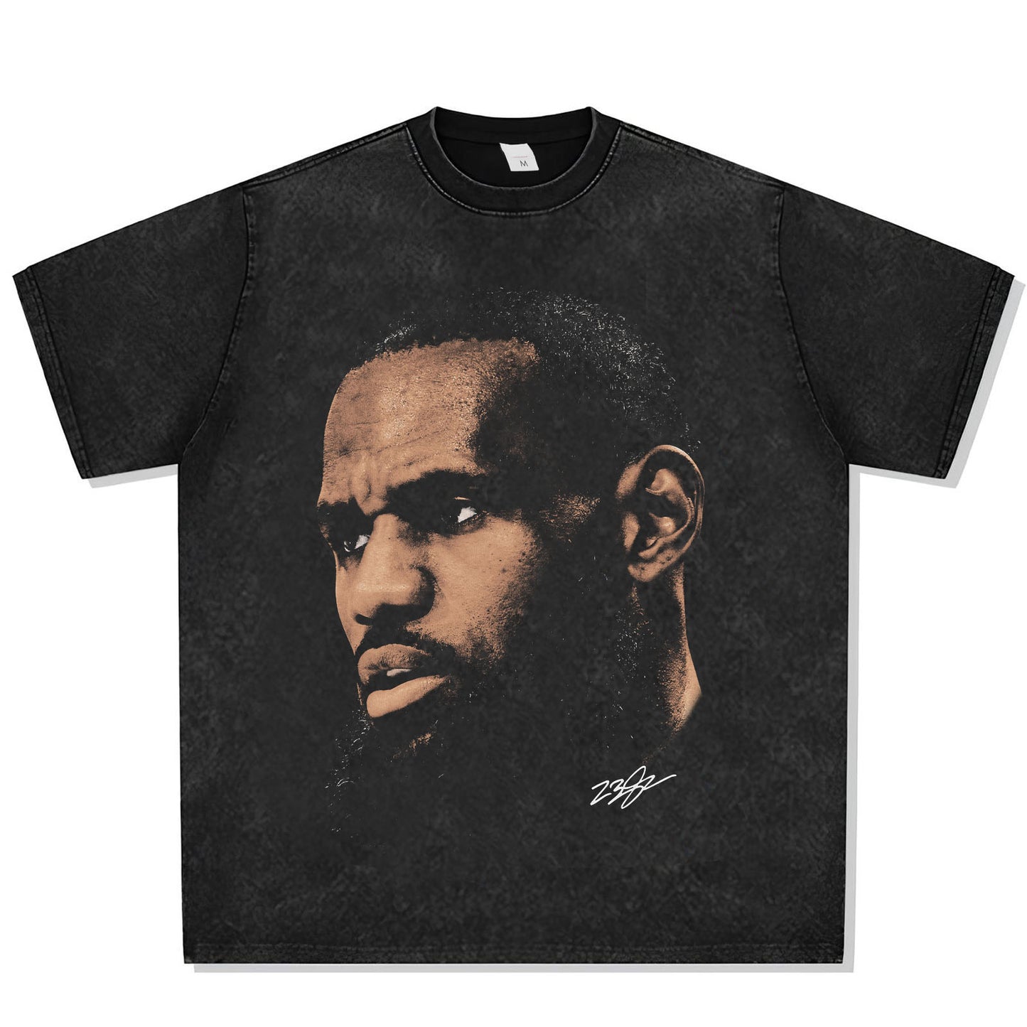 Lebron James Big Face Font Graphic Tee