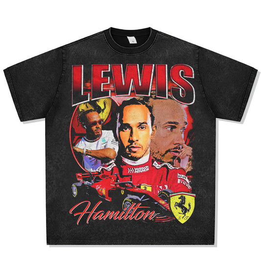 Lewis Hamilton Font Graphic Tee