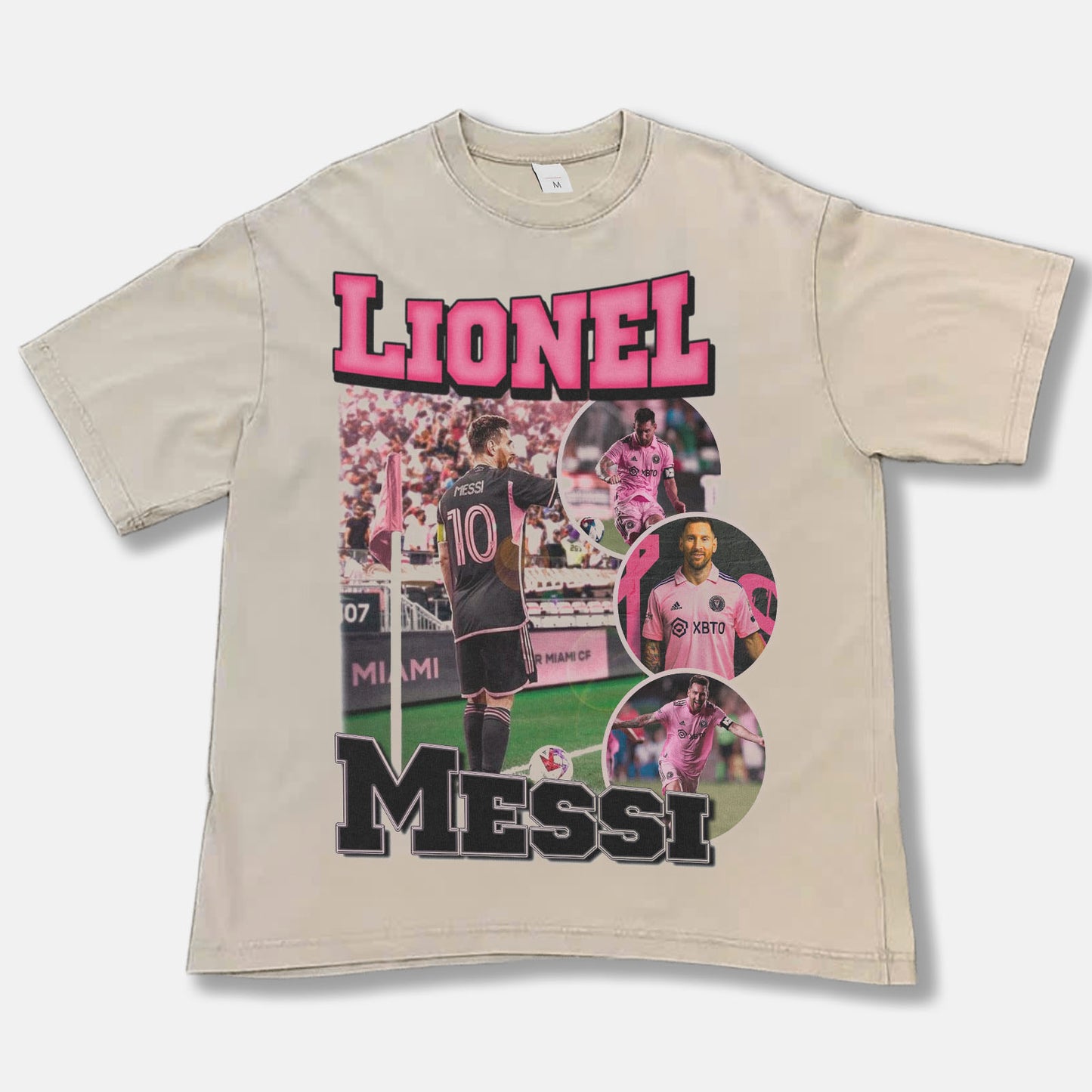 Lionel Messi Miami Font Graphic Tee