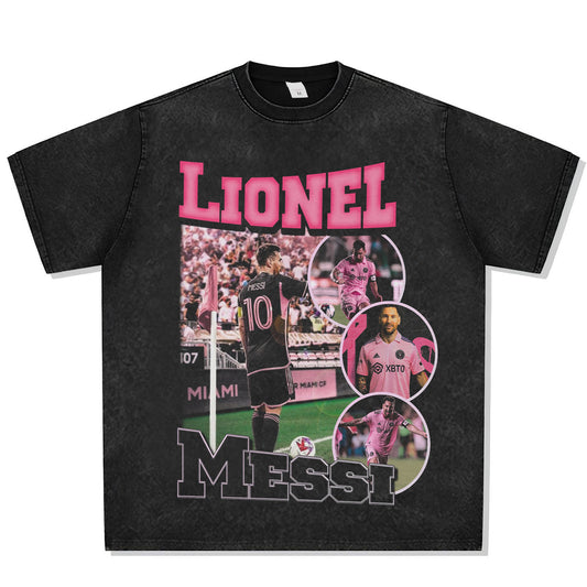 Lionel Messi Miami Font Graphic Tee