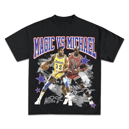 MAGIC VS MICHAEL GRAPHIC T-SHIRT