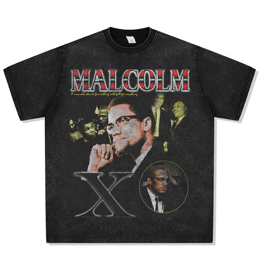 Malcolm X Font Graphic Tee