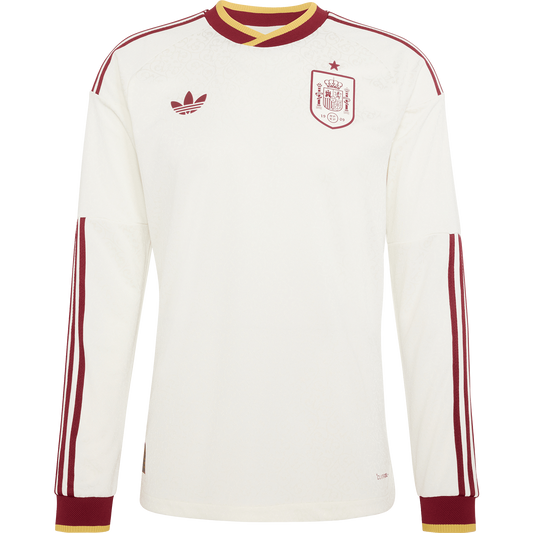 Men's Spain Away World Cup 2026 Long Sleeve Jersey