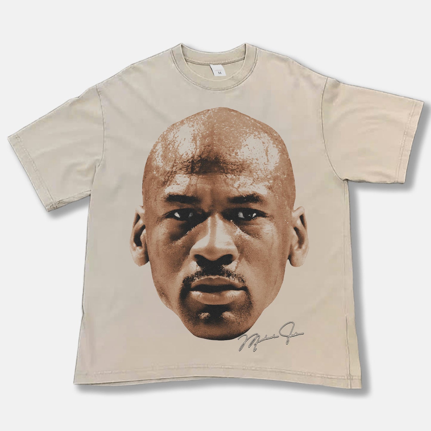 Michael Jordan Big Face Font Graphic Tee