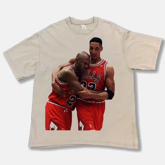 Michael Jordan Flu Game Font Graphic Tee