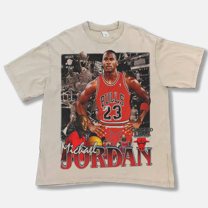 Michael Jordan Flying High Font Graphic Tee