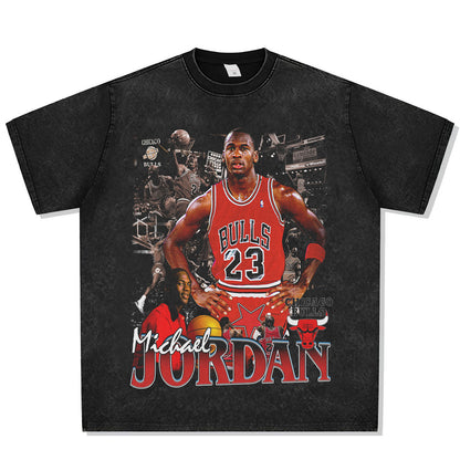 Michael Jordan Flying High Font Graphic Tee