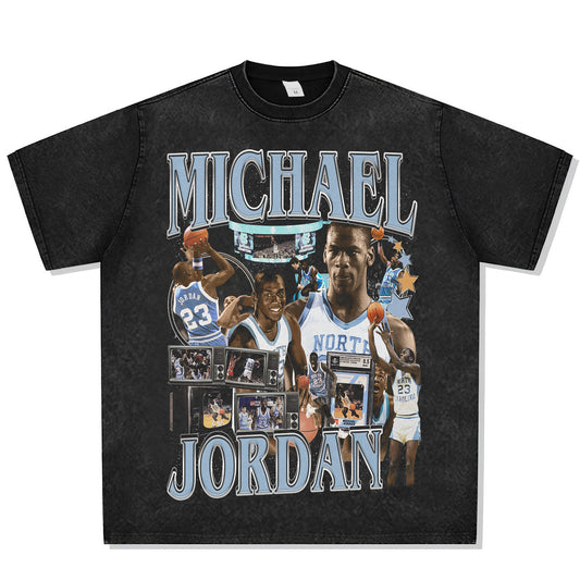 Michael Jordan UNC Must See TV Font Graphic Tee