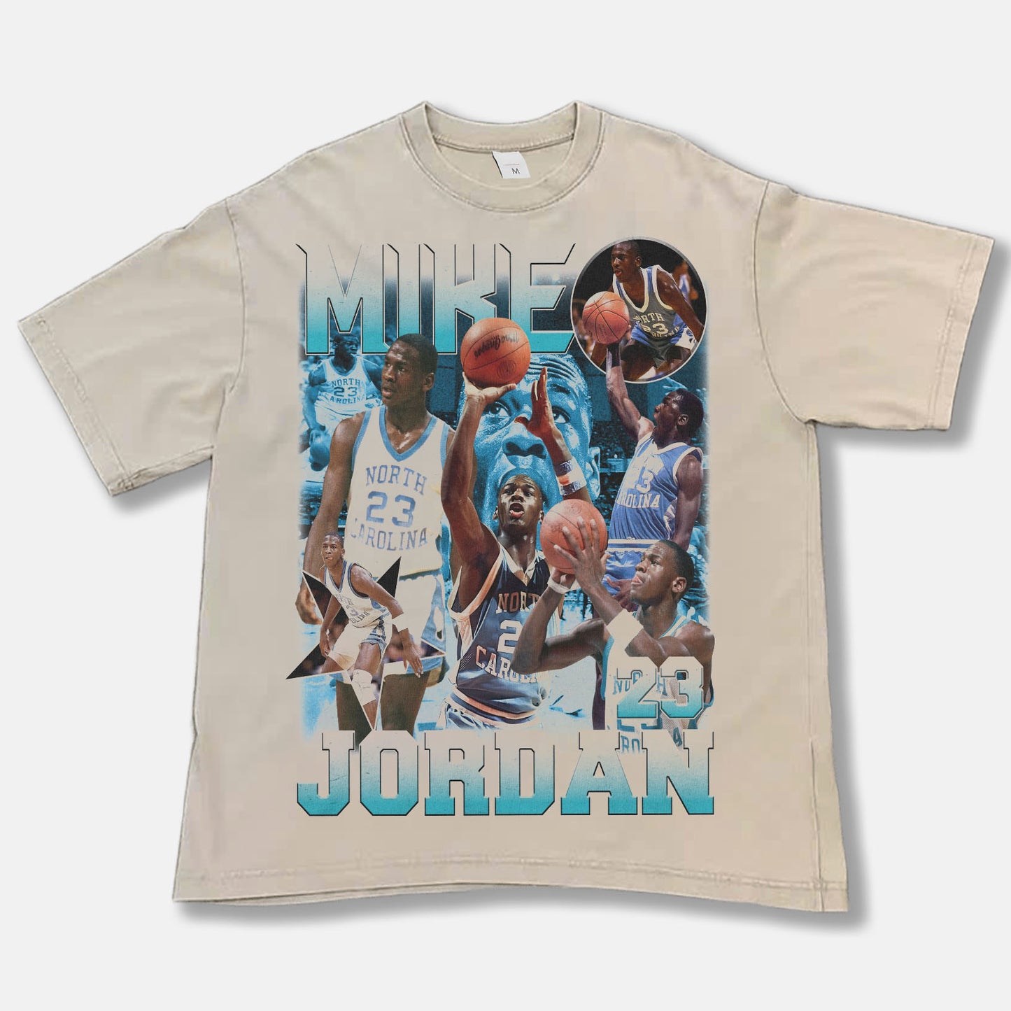 Mike Jordan UNC Legend Font Graphic Tee