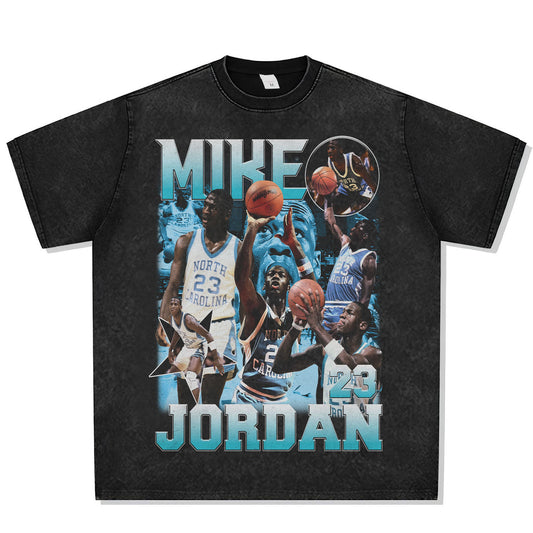 Mike Jordan UNC Legend Font Graphic Tee