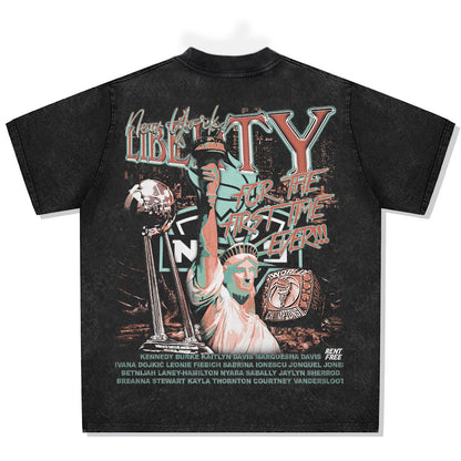 New York Liberty Championship Font Graphic Tee