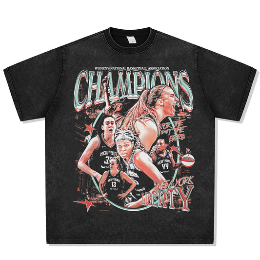 New York Liberty Championship Font Graphic Tee