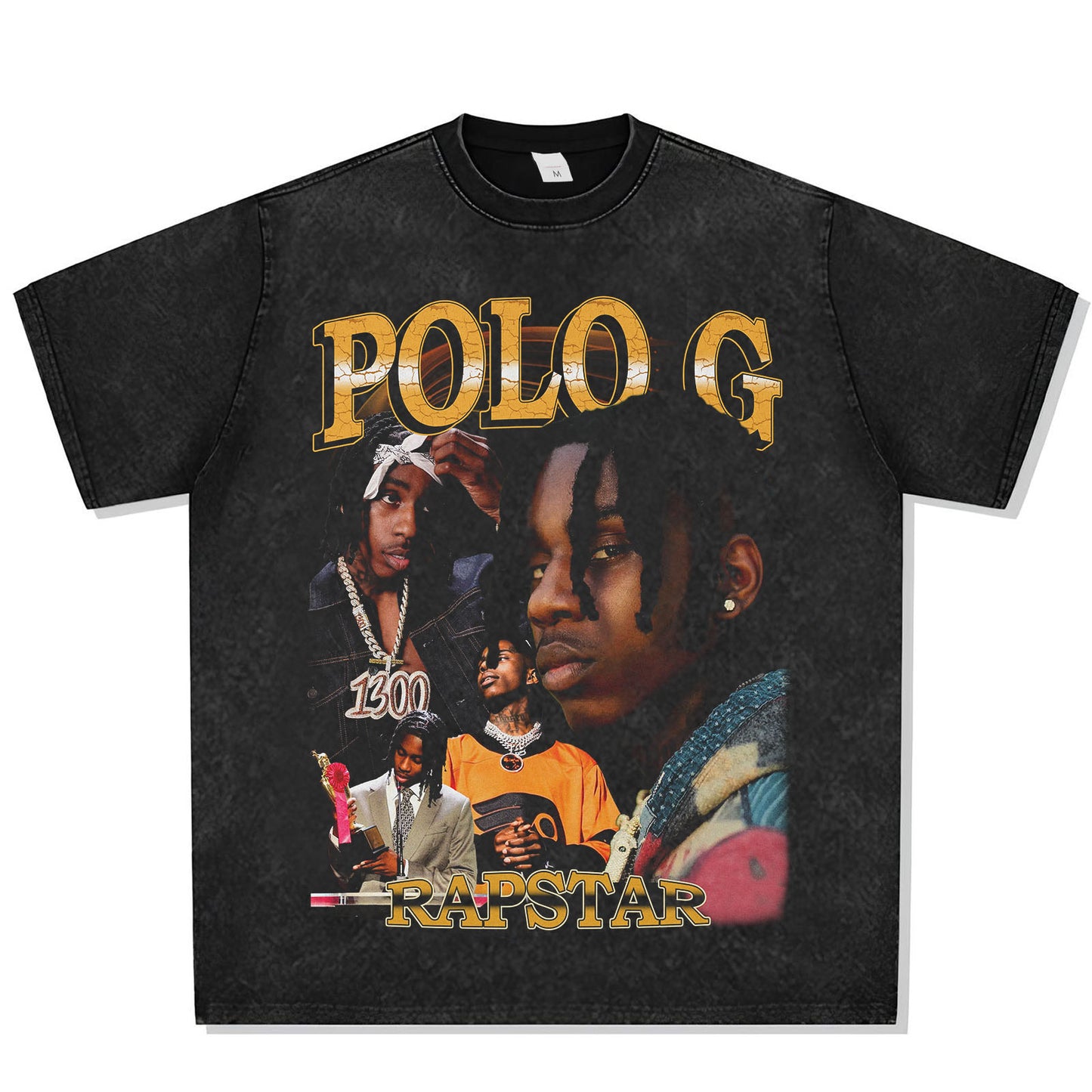 Polo G "Rapstar" Font Graphic Tee