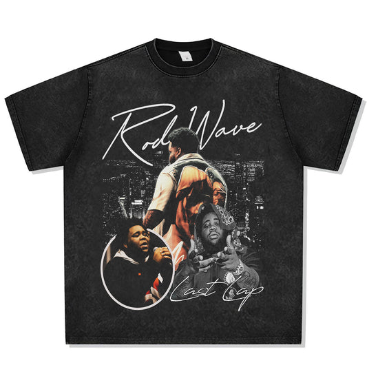 Rod Wave Last Lap Tour Skyline Font Graphic Tee