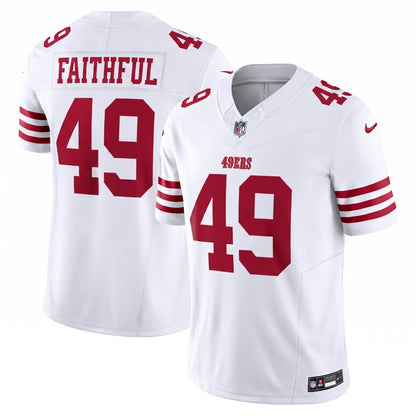 San Francisco 49ers Jersey 2026 Away Vapor F.U.S.E. Stitched Limited Jersey - White