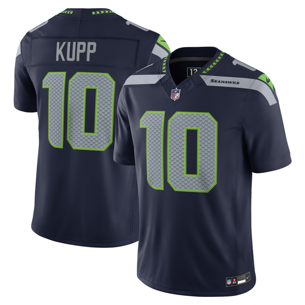 Seattle Seahawks Jersey 2026 Home Player Game Jersey College Navy