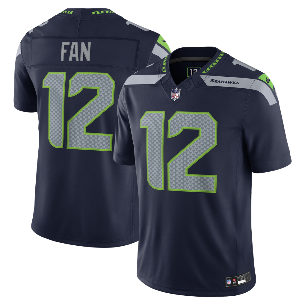 Seattle Seahawks Jersey 2026 Home Player Game Jersey College Navy