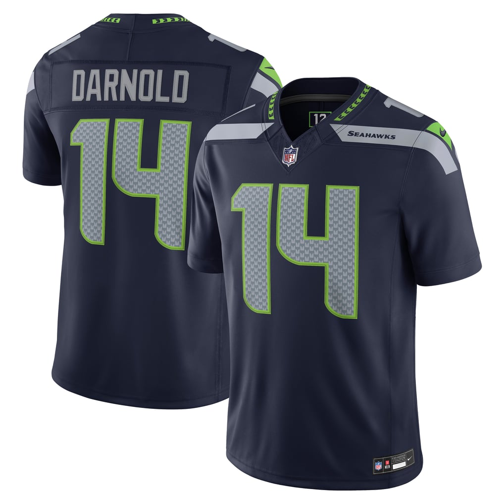 Seattle Seahawks Jersey 2026 Home Player Game Jersey College Navy