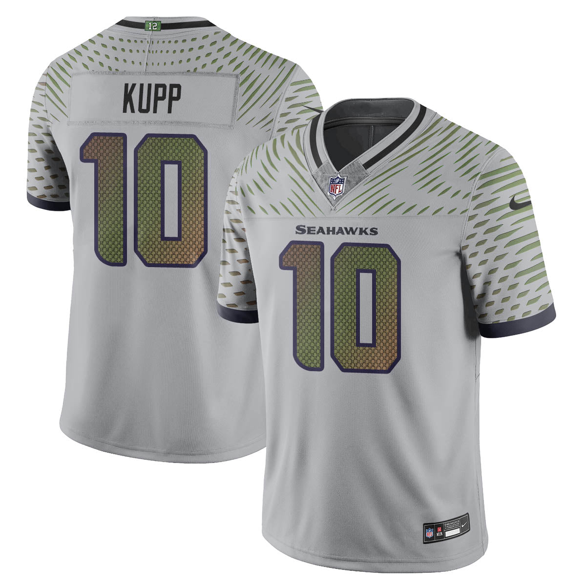 Seattle Seahawks Jersey 2026 Rivalries Collection Stitched Limited Jersey - Gray