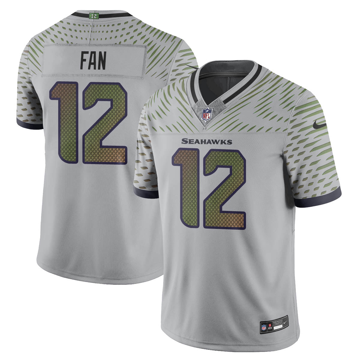Seattle Seahawks Jersey 2026 Rivalries Collection Stitched Limited Jersey - Gray