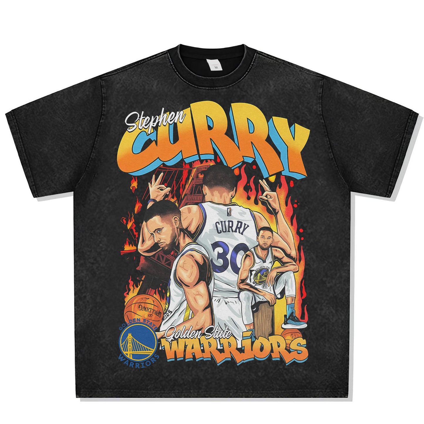 Steph Curry Warriors Font Graphic Tee