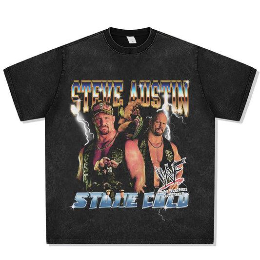 Stone Cold Steve Austin Font Graphic Tee