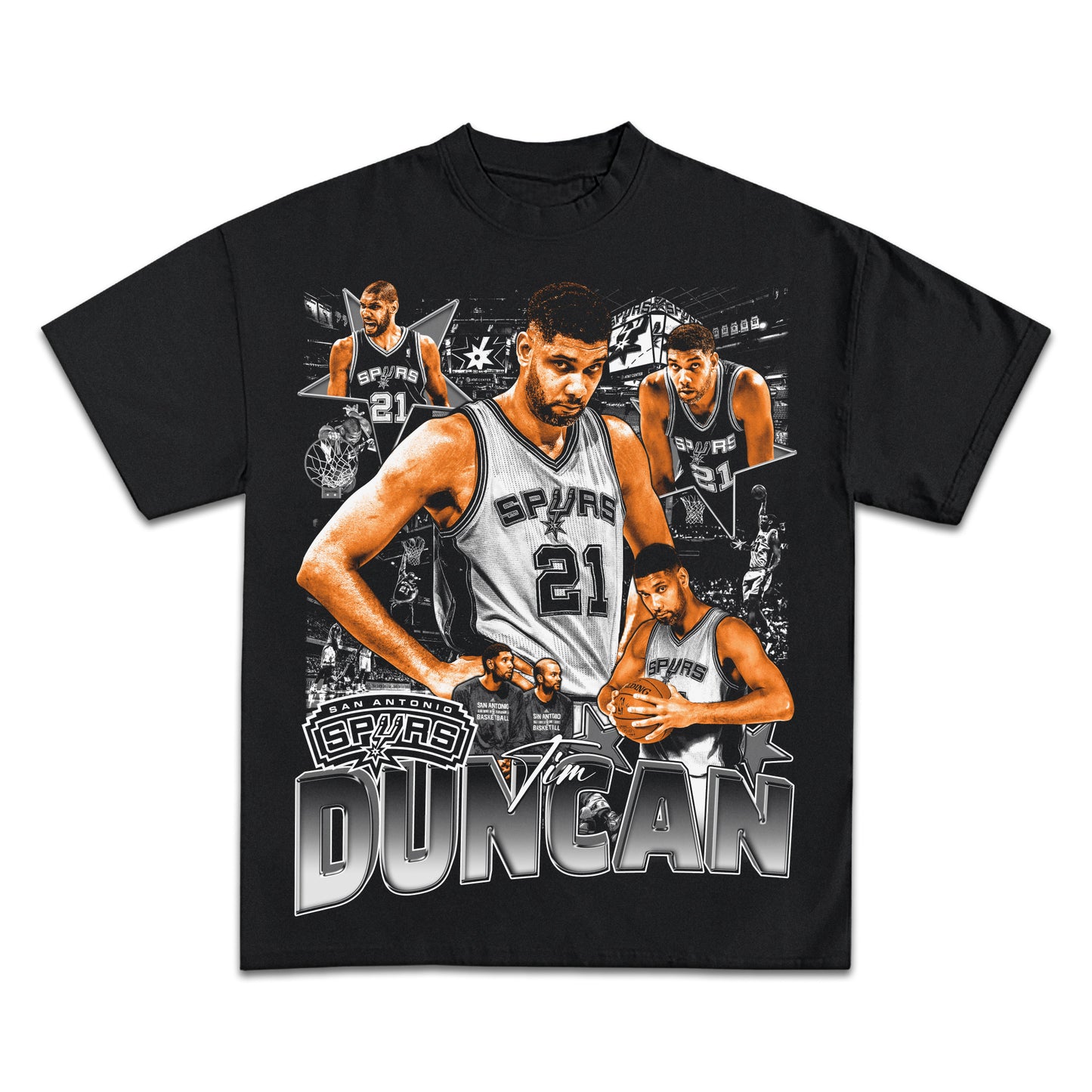 TIM DUNCAN SAN ANTONIO SPURS GRAPHIC T-SHIRT